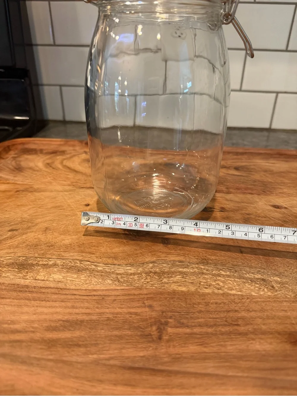 (4) Storage Jars w/ hinged lids - tight seal - 1 IKEA KORKEN 1.9 qt + 3 Mason